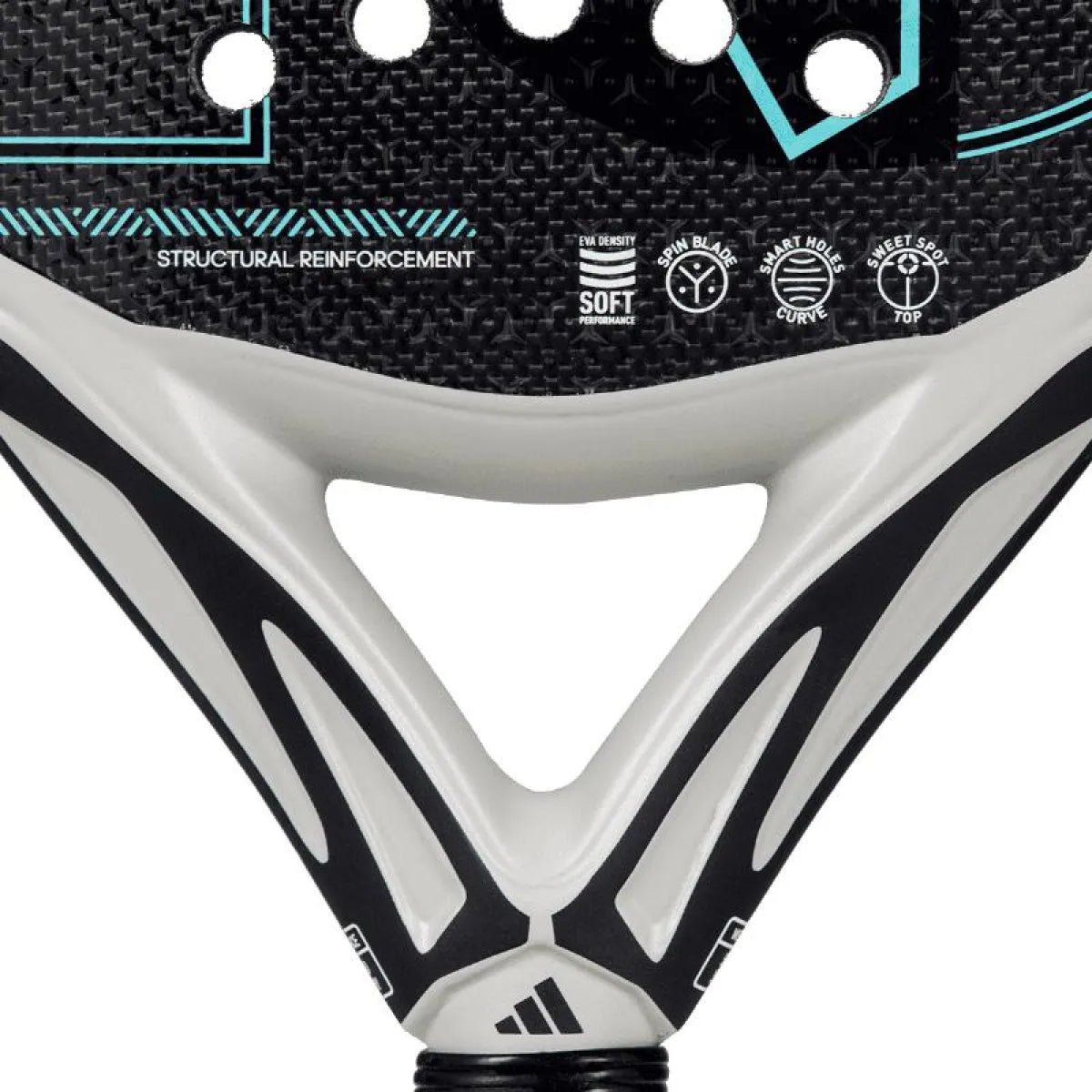 Raquette padel Adidas Seba Nerone Adipower Legend 2025 — vue de dessus
