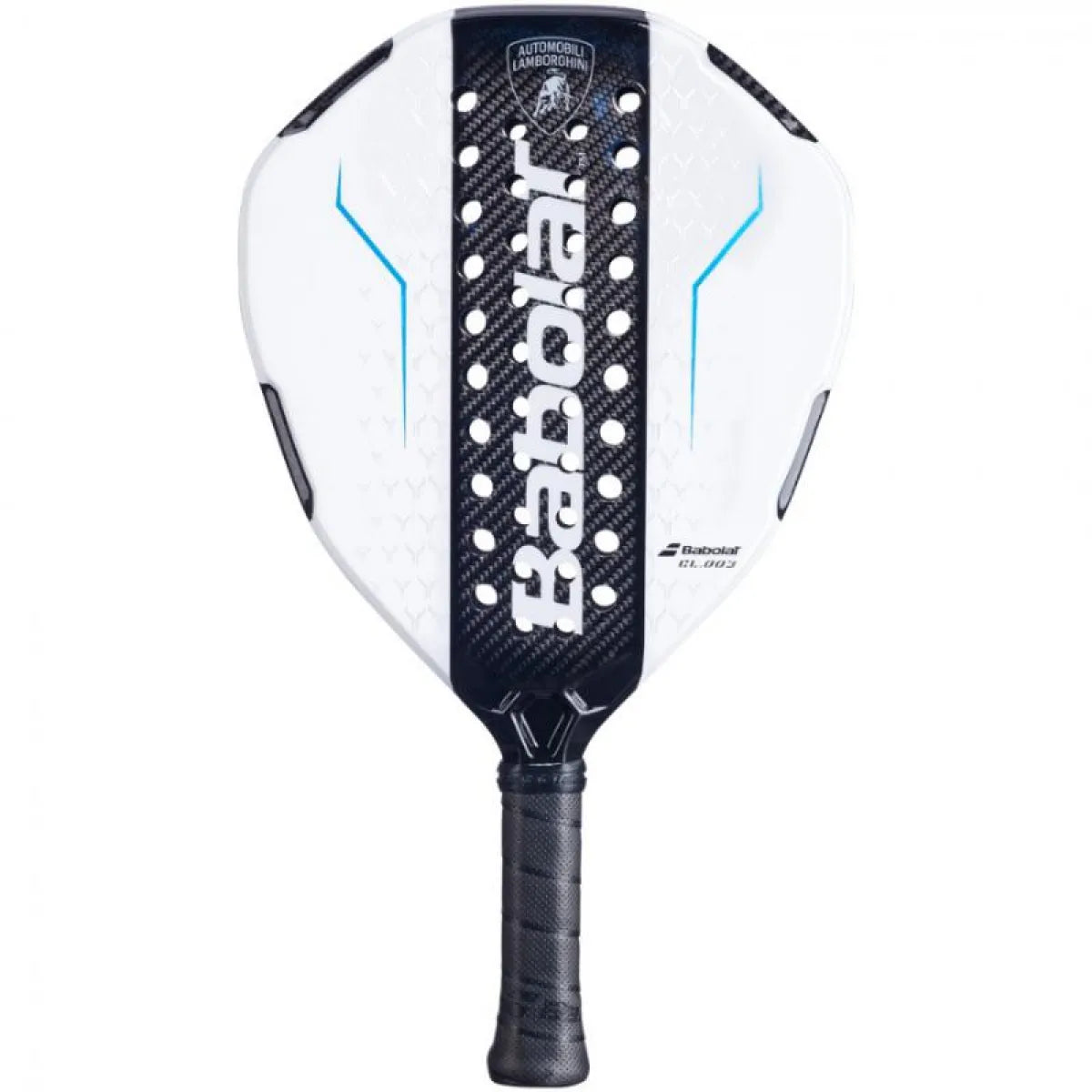 Raquette padel Babolat Lamborghini blanc 2026 — vue de face