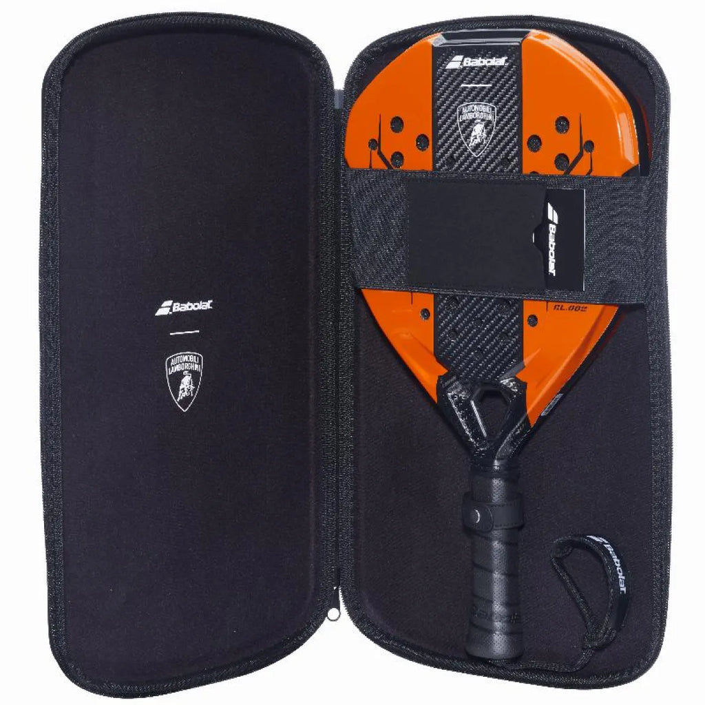 Raquette padel Babolat Lamborghini orange 2026 — vue de profil