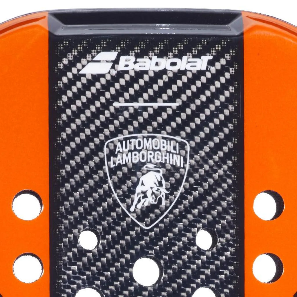 Raquette padel Babolat Lamborghini orange 2026 — vue en perspective