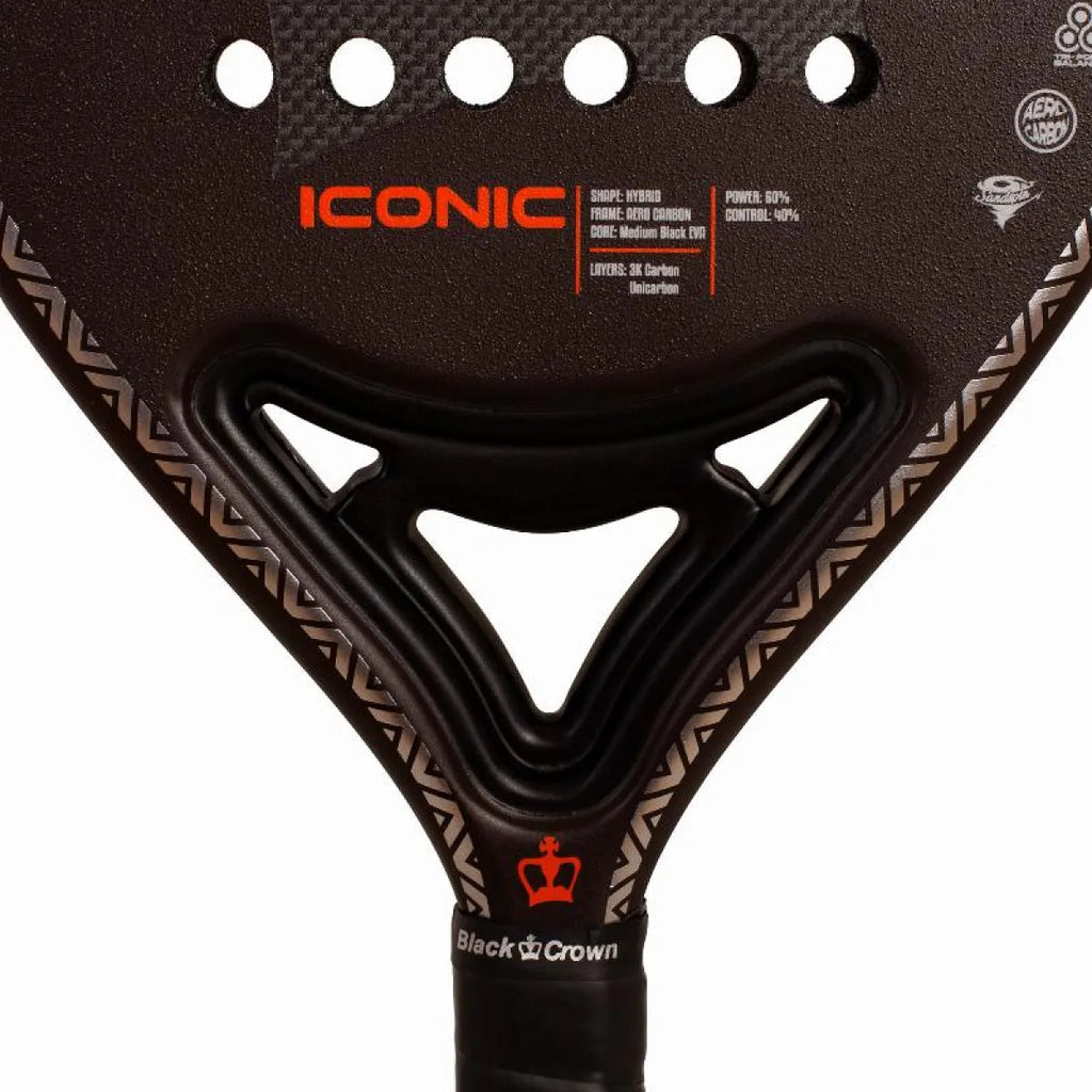 Raquette padel Black Crown Iconic — vue détail 1