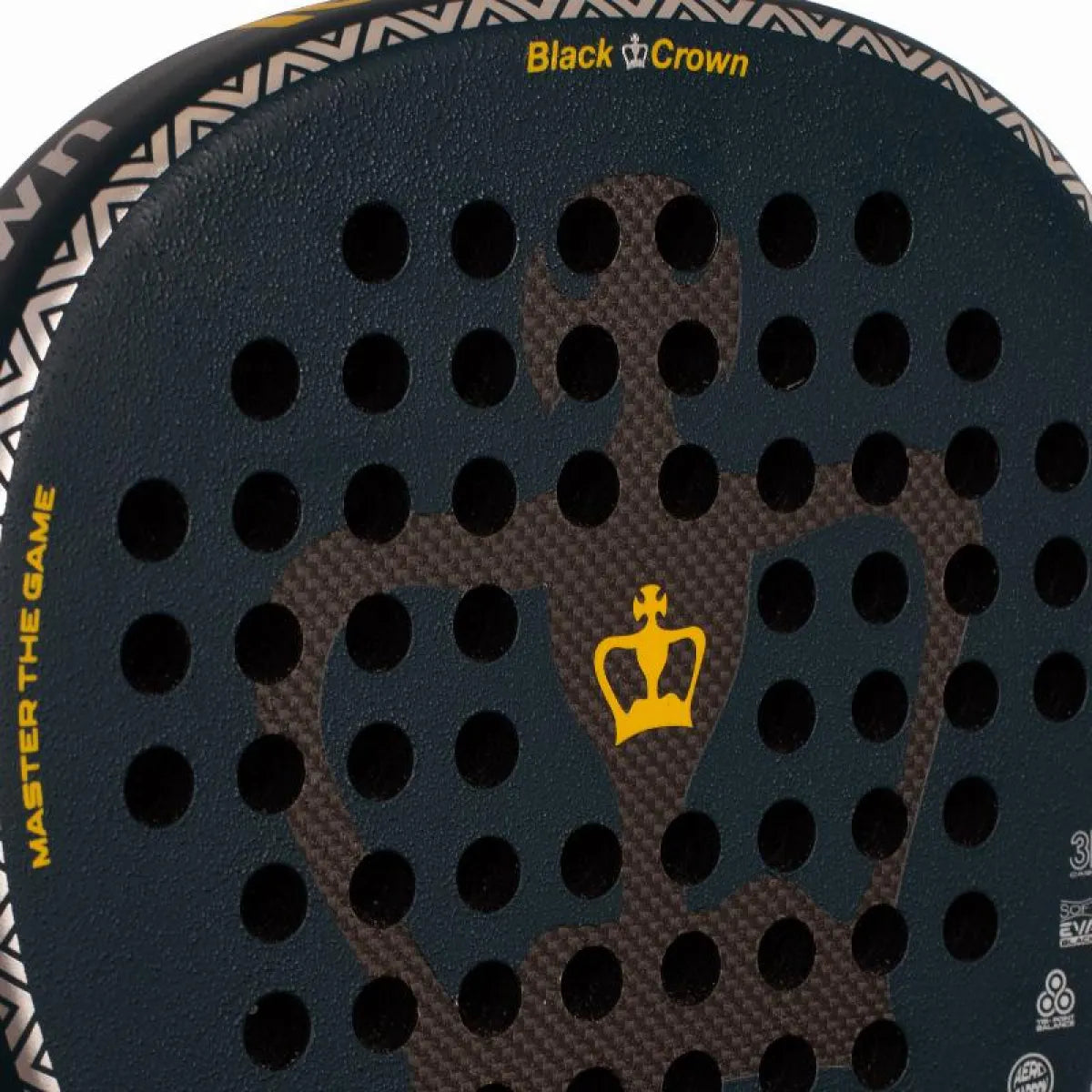 Raquette padel Black Crown Iconic Crown — vue de profil 2