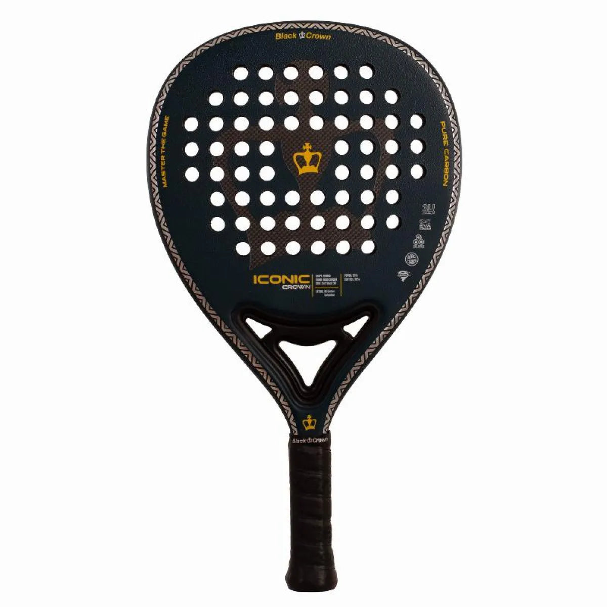 Raquette padel Black Crown Iconic Crown — vue de face