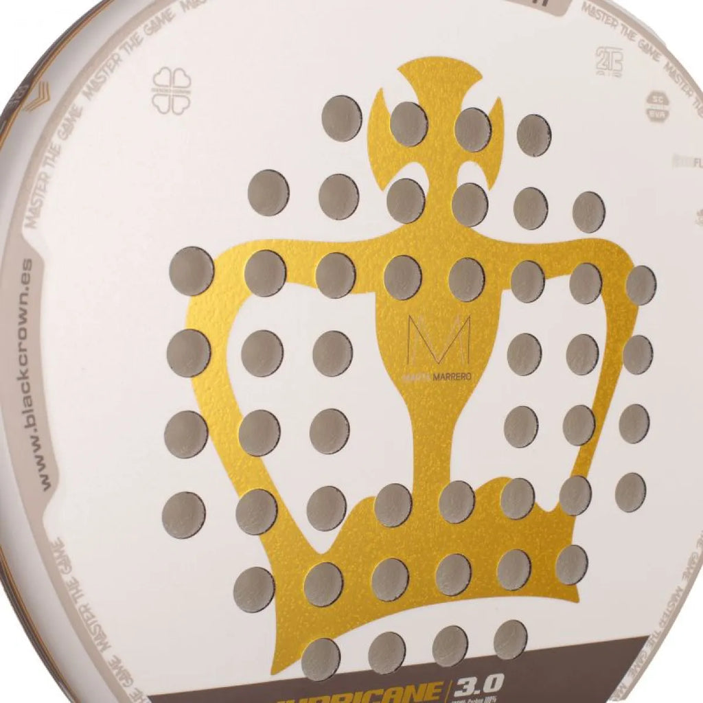 Raquette padel Black Crown Marta Marrero Hurricane 3.0 — vue de profil