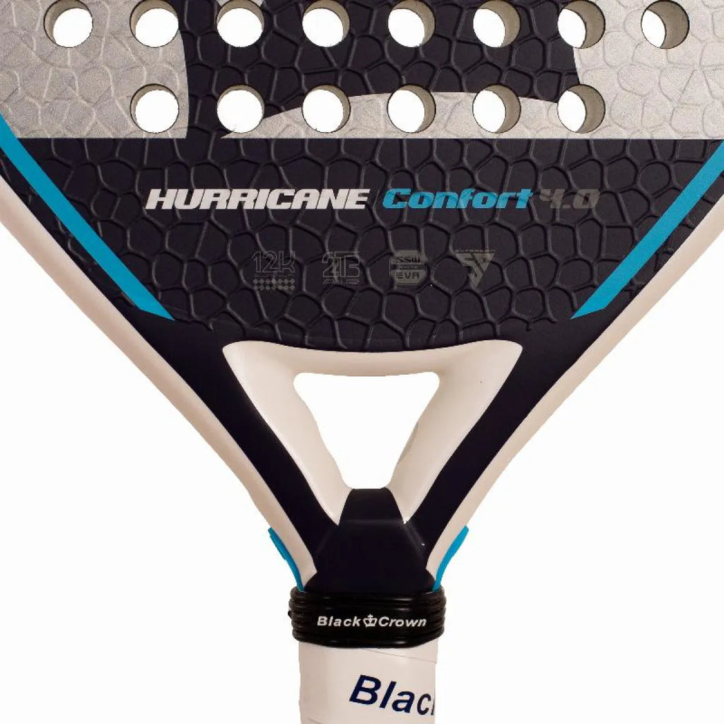 Raquette padel Black Crown Marta Marrero Hurricane Comfort 4.0 2026 — vue en perspective