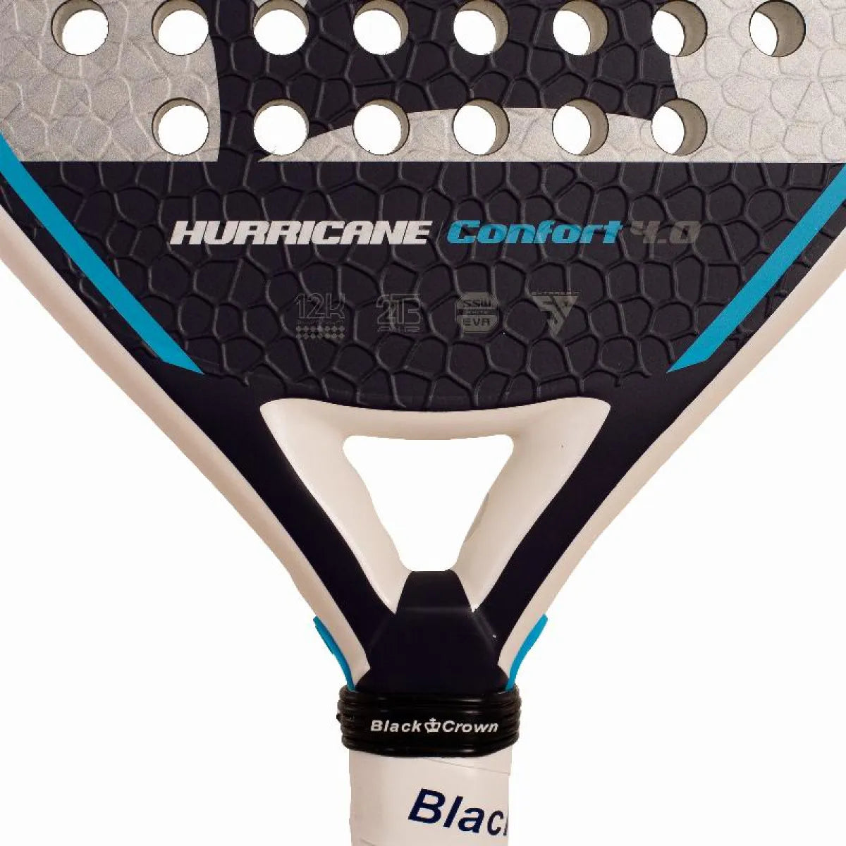 Raquette padel Black Crown Marta Marrero Hurricane Comfort 4.0 2026 — vue en perspective
