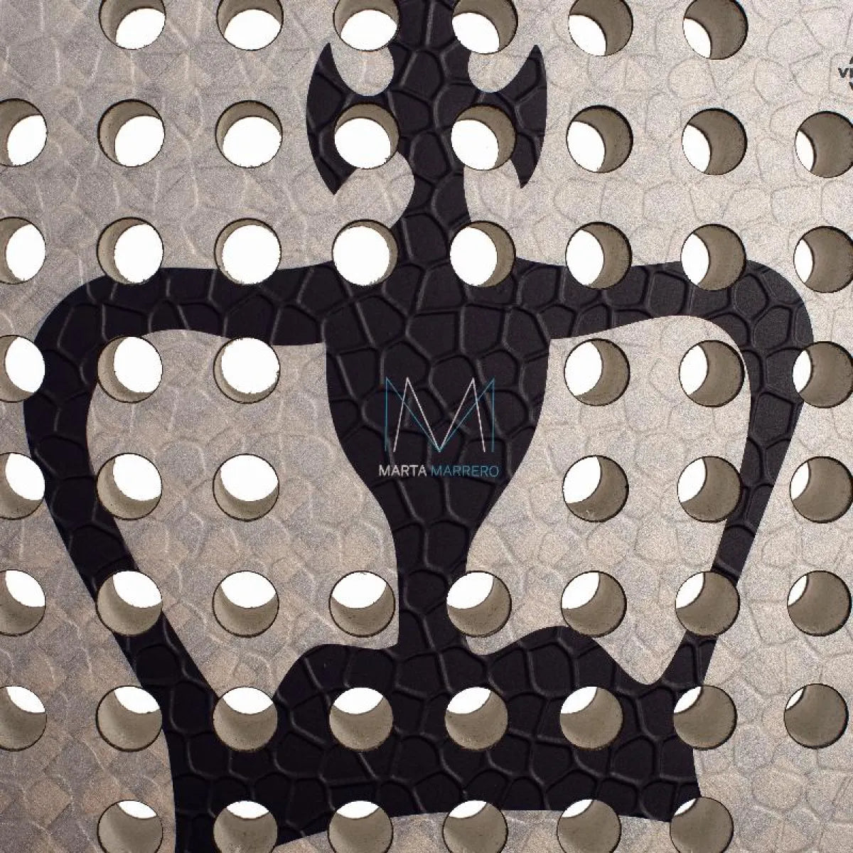 Raquette padel Black Crown Marta Marrero Hurricane Comfort 4.0 2026 — vue de dos