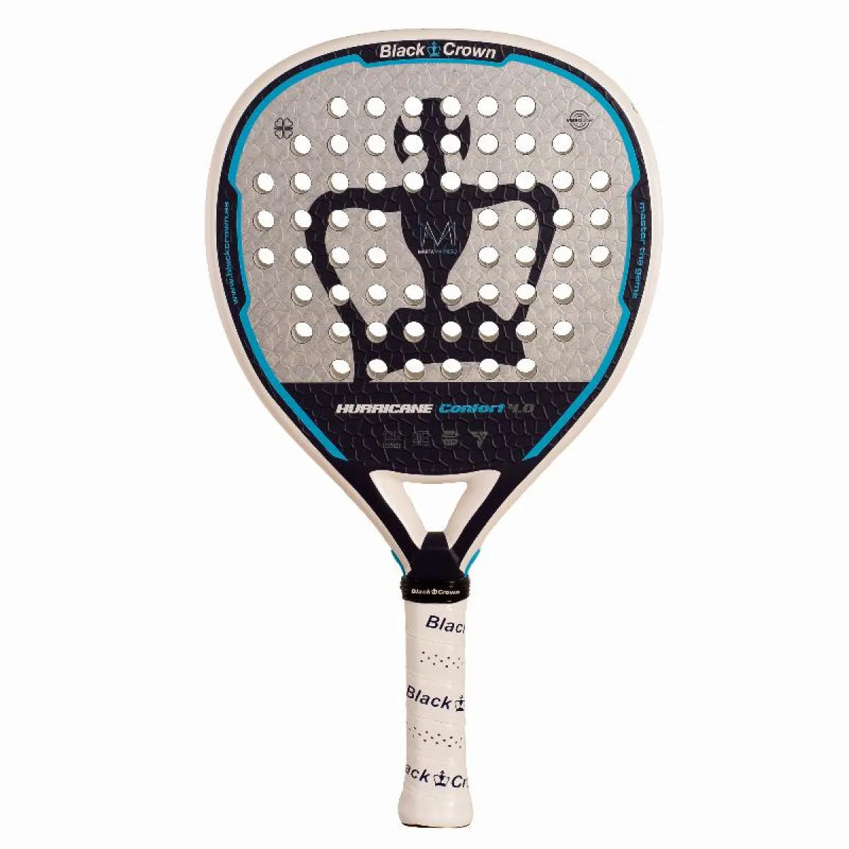 Raquette padel Black Crown Marta Marrero Hurricane Comfort 4.0 2026 — vue de face