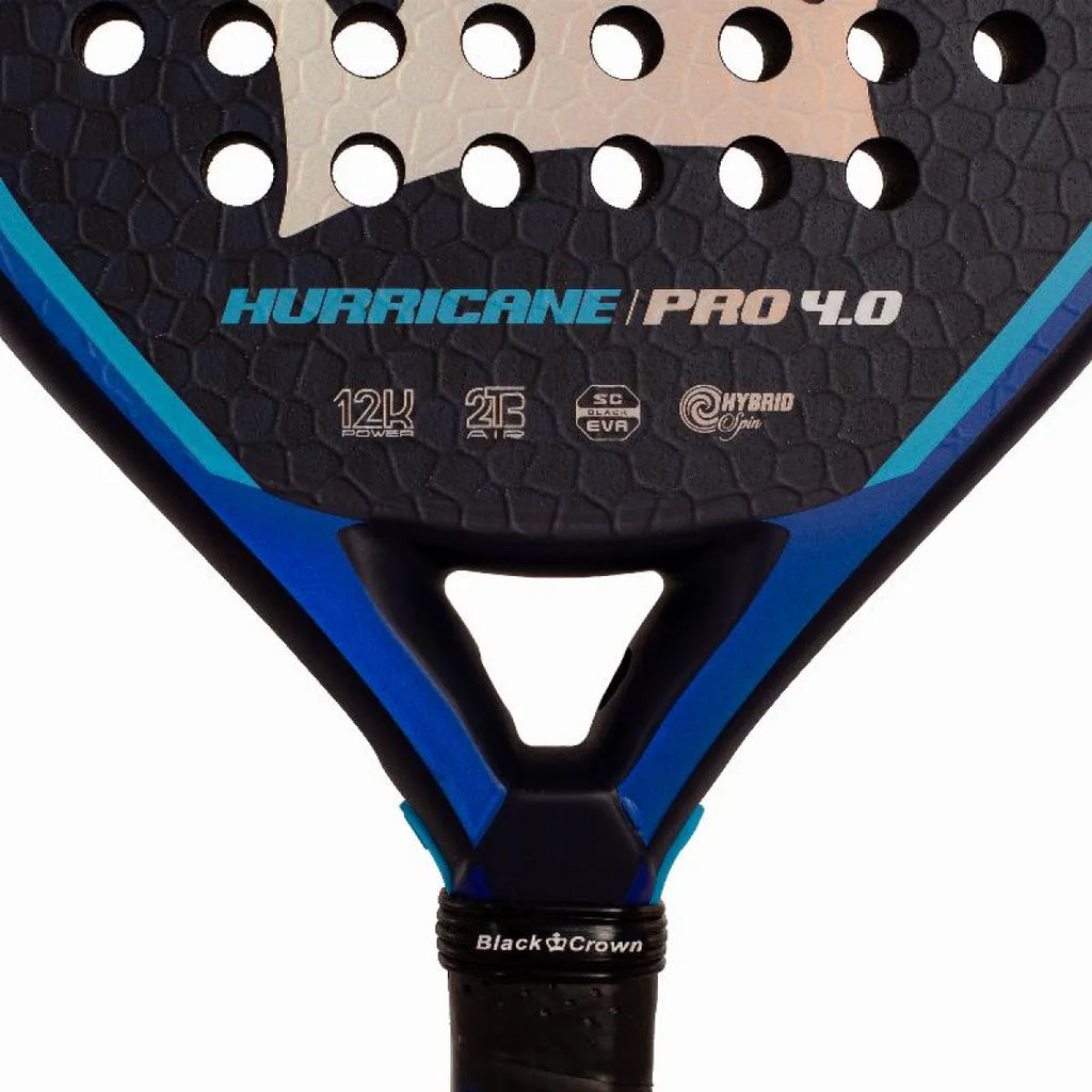 Raquette padel Black Crown Marta Marrero Hurricane Pro 4.0 2026 — vue en perspective