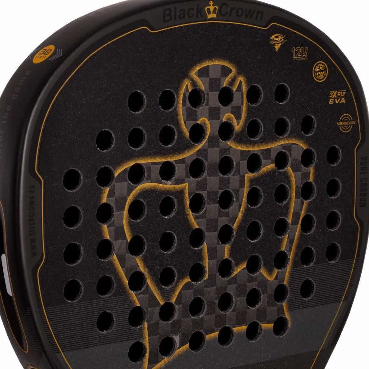 Raquette padel Black Crown Patron Gold 2025 — vue détail 1