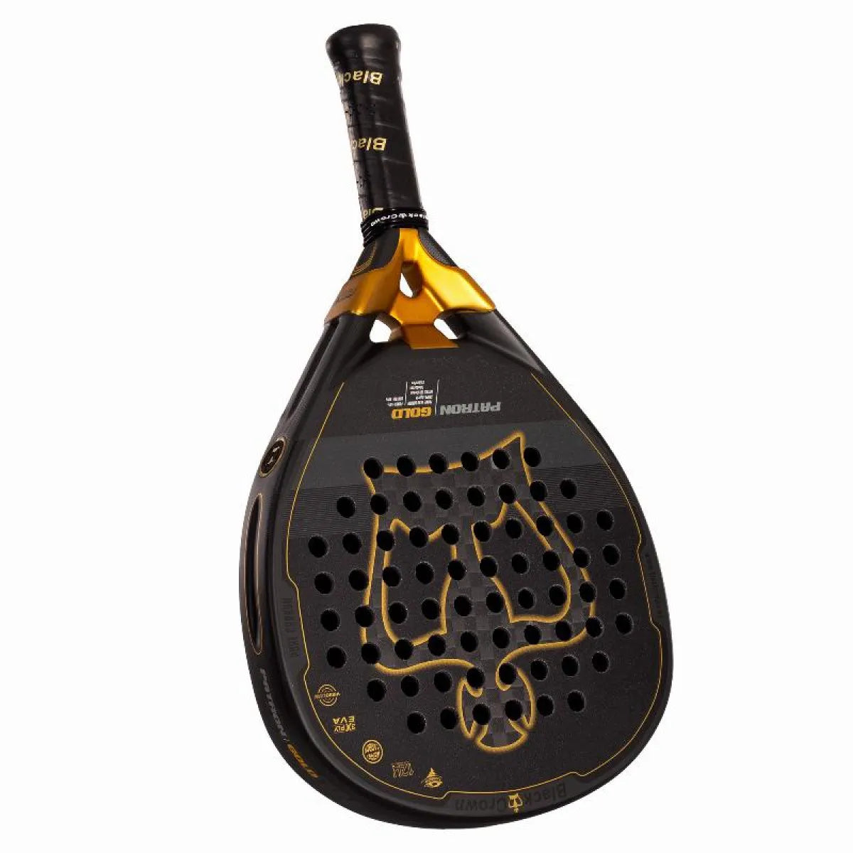 Raquette padel Black Crown Patron Gold 2025 — vue détail 2