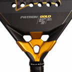 Raquette padel Black Crown Patron Gold 2025 — vue en perspective