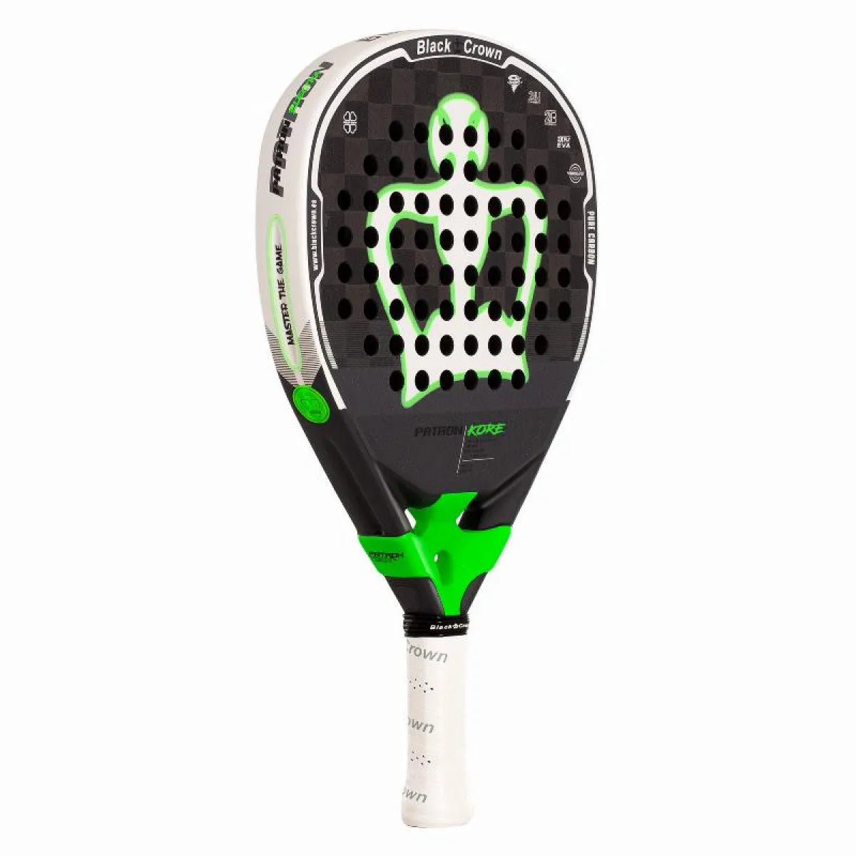 Raquette padel Black Crown Patron Kore 2026 — vue de profil