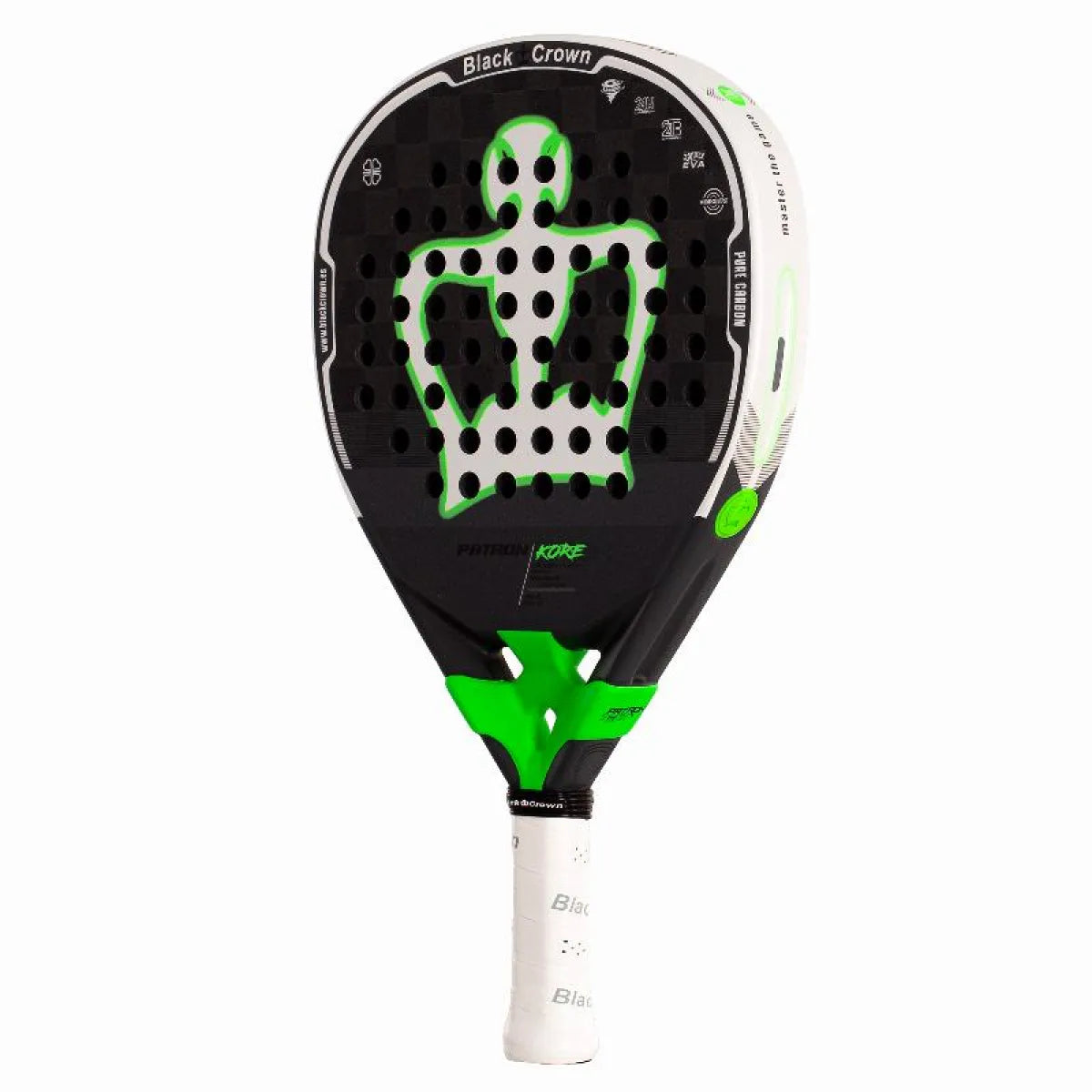 Raquette padel Black Crown Patron Kore 2026 — vue de profil 2