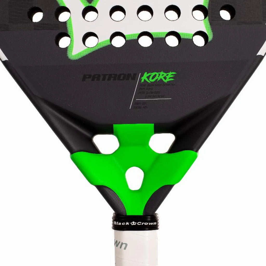 Raquette padel Black Crown Patron Kore 2026 — vue en perspective