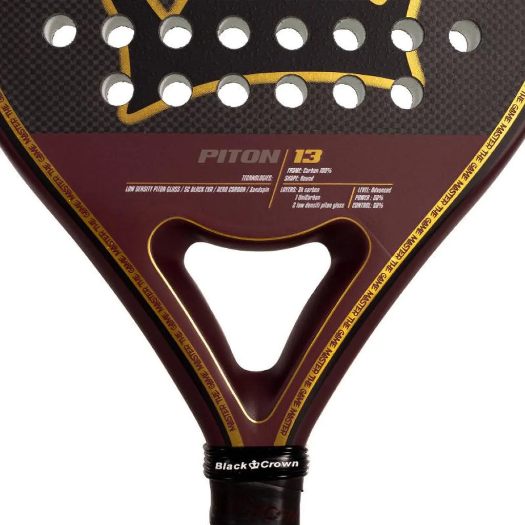 Raquette padel Black Crown Piton 13 2025 — vue en perspective