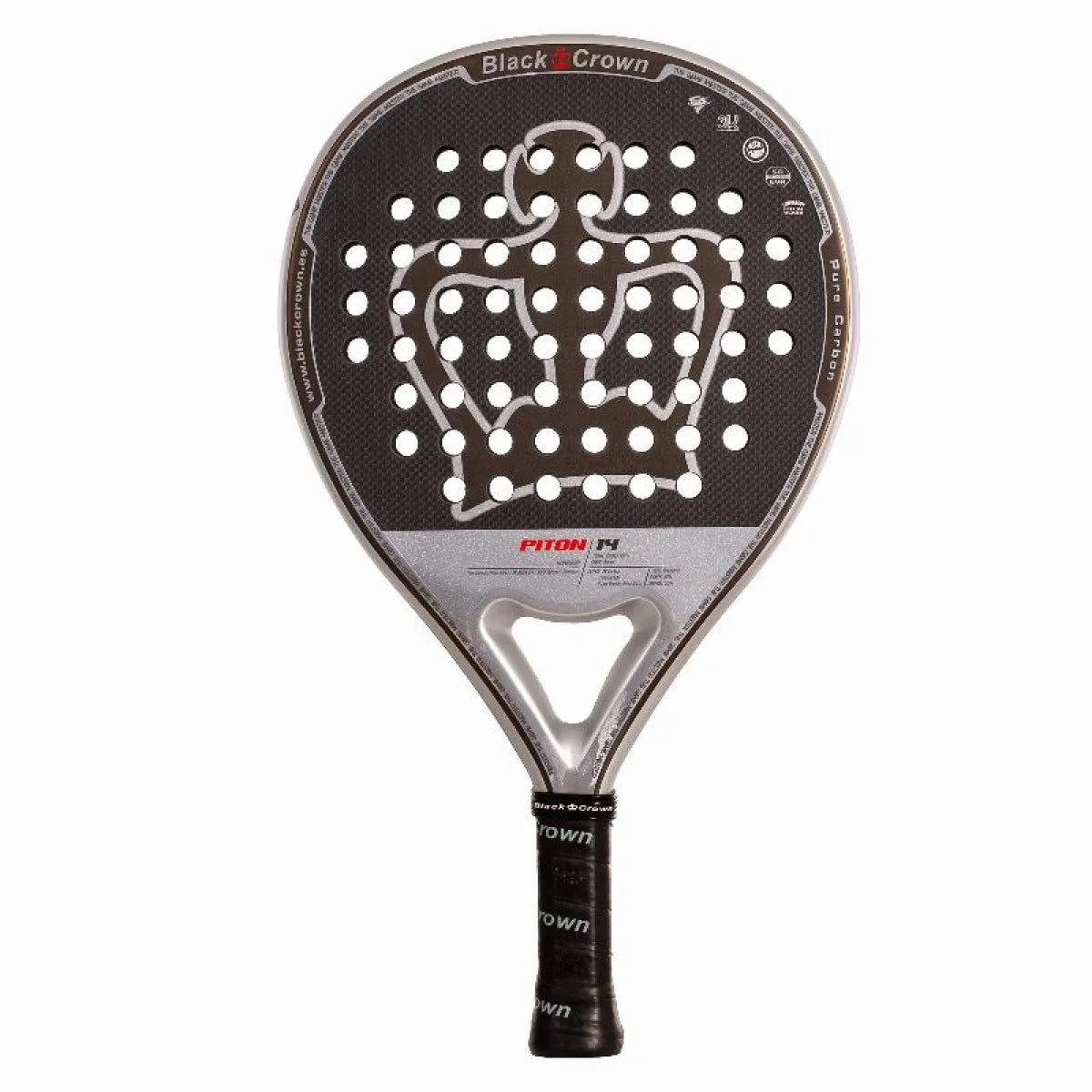 Raquette padel Black Crown Piton 14 2026 — vue de face