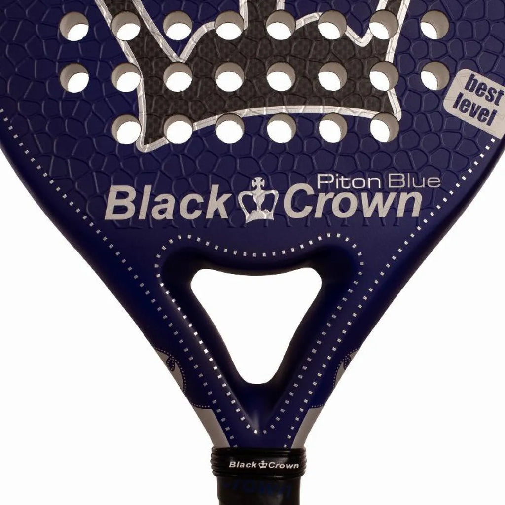 Raquette padel Black Crown Piton bleu — vue de profil 2
