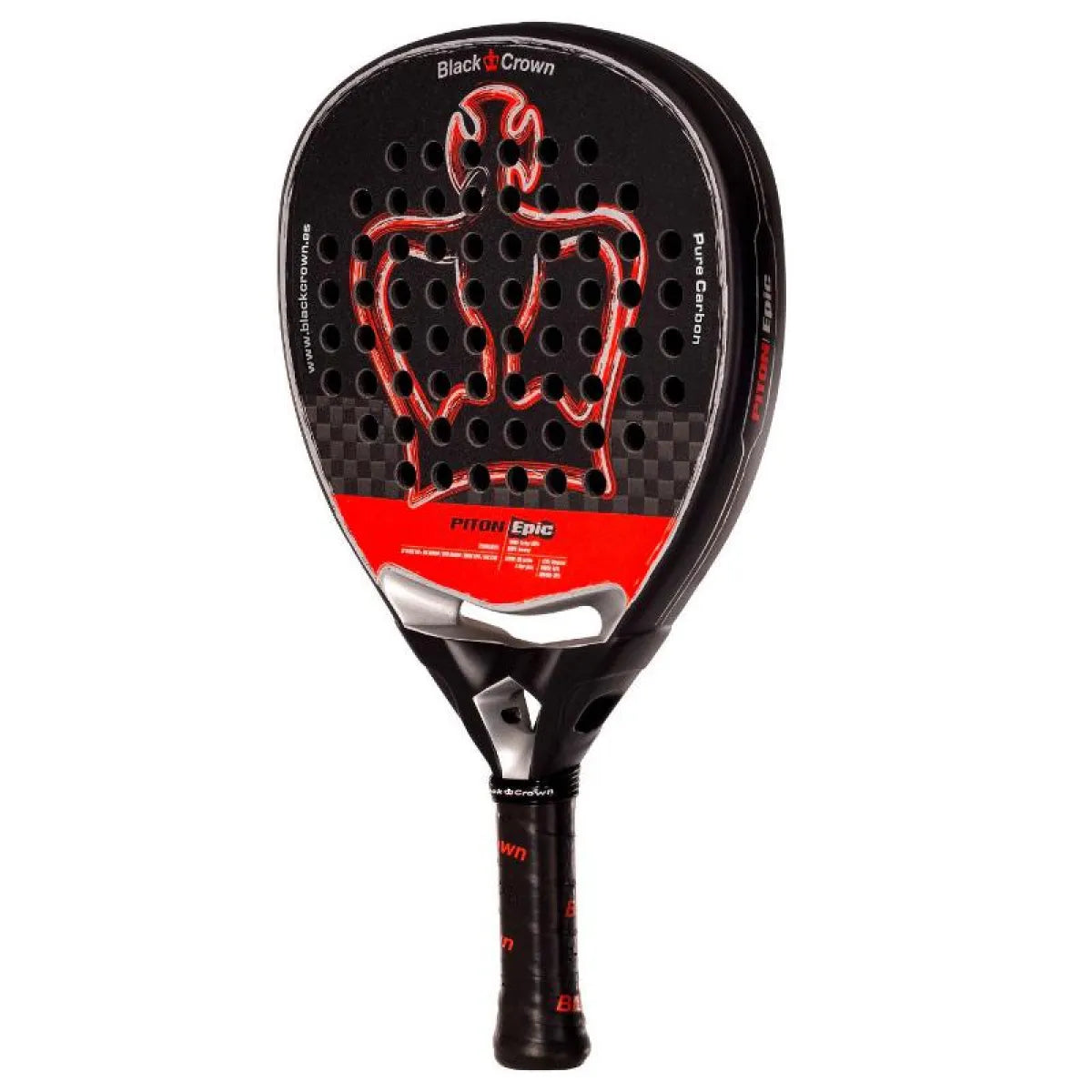 Raquette padel Black Crown Piton Epic 2025 — vue de profil 2
