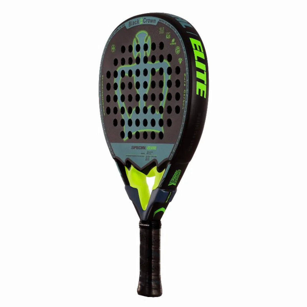 Raquette padel Black Crown Special Elite 2026 — vue de profil 2