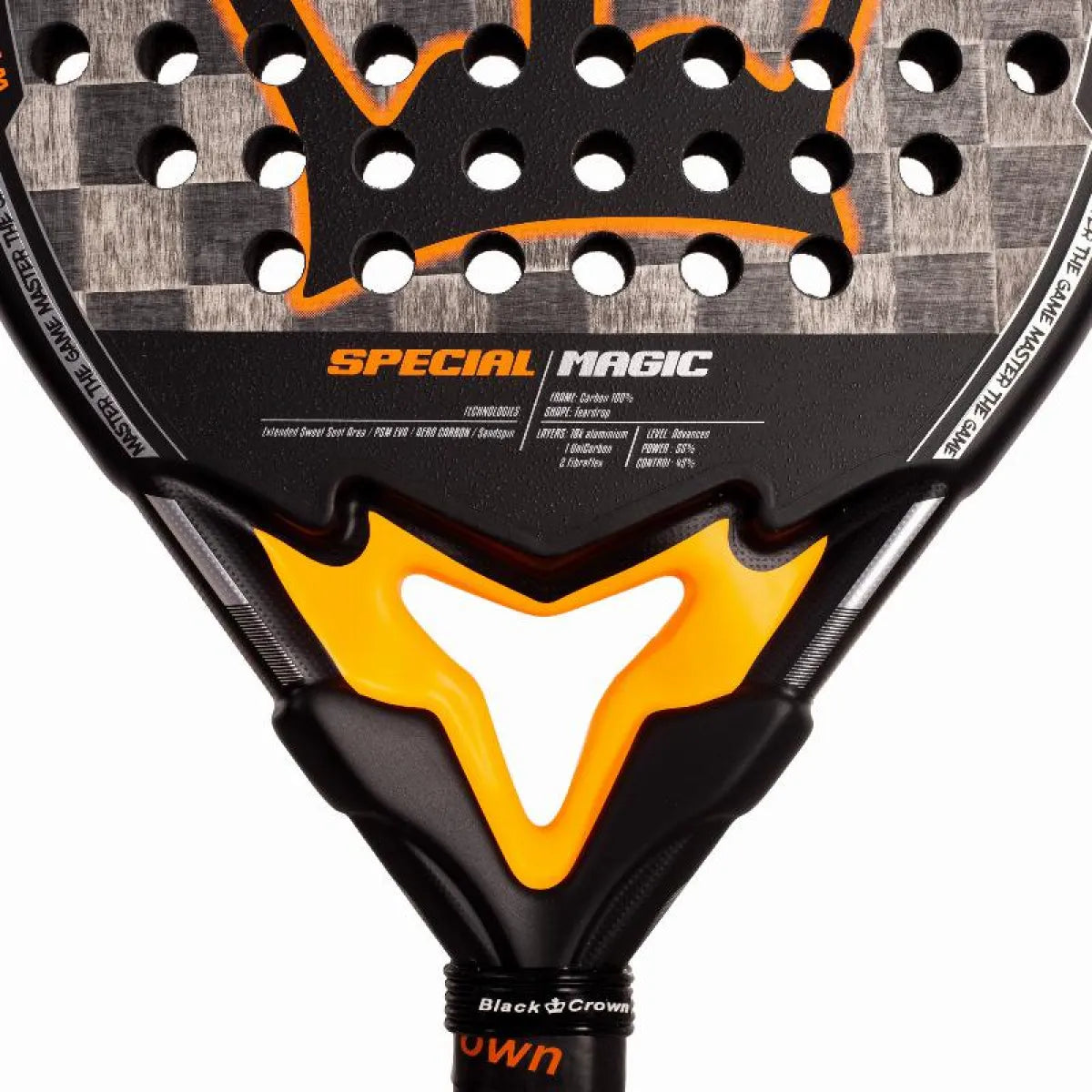 Raquette padel Black Crown Special Magic 2025 — vue en perspective