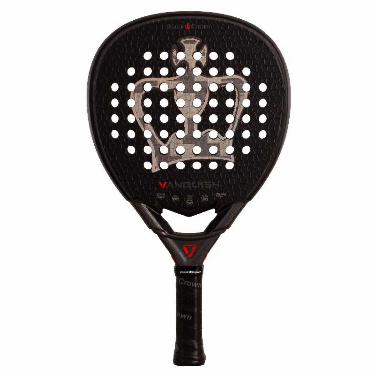 Raquette padel Black Crown Vanquish 2026 — vue de profil