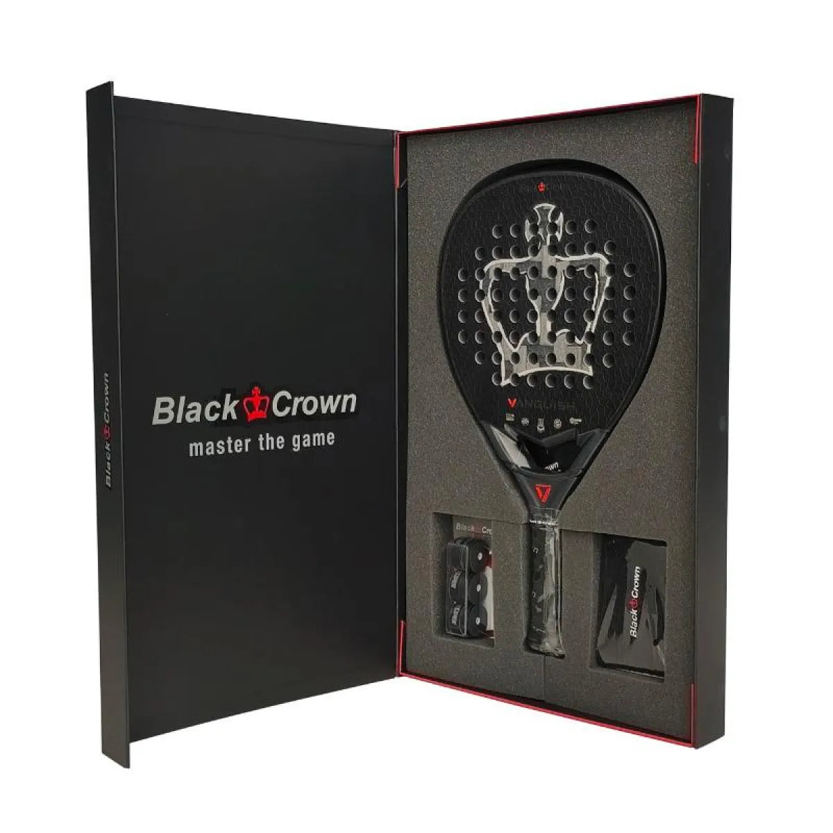 Raquette padel Black Crown Vanquish 2026 — vue de face