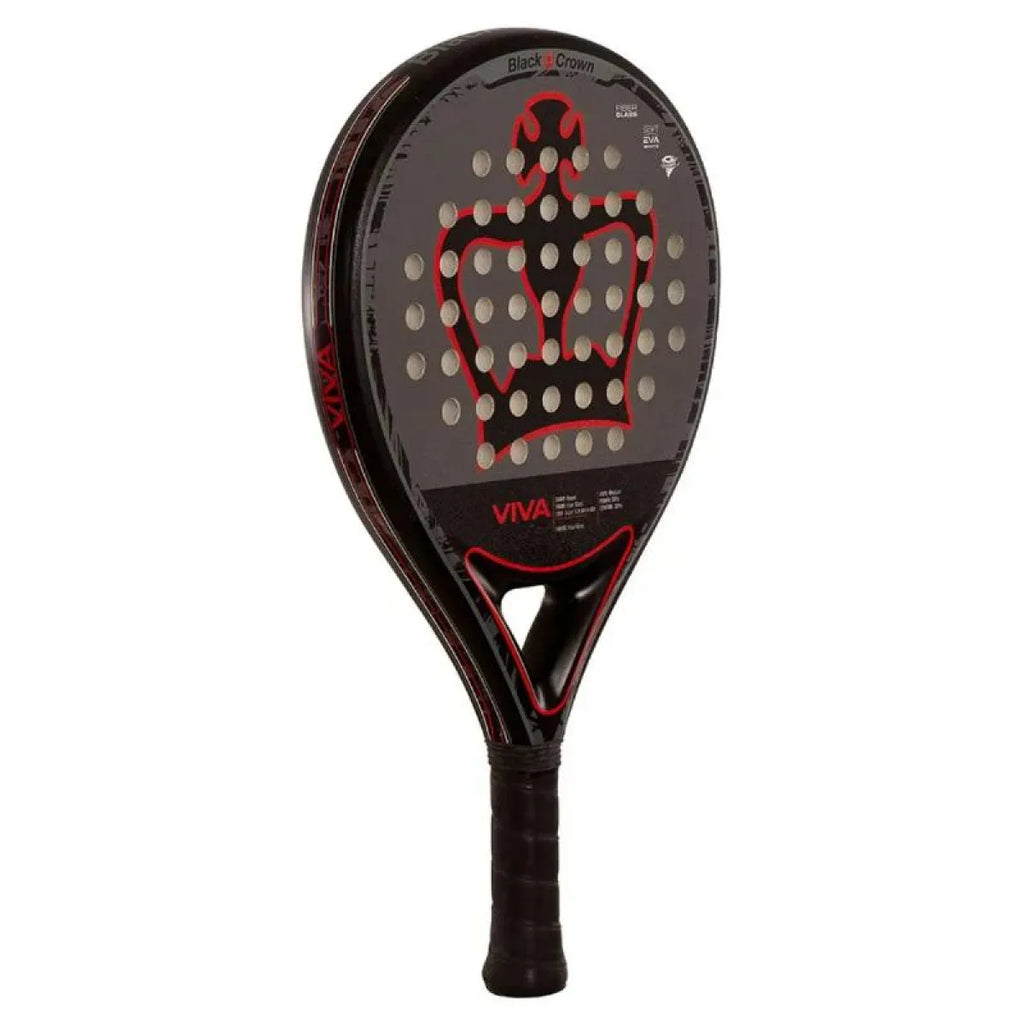 Raquette padel Black Crown Viva 2026 — vue de profil