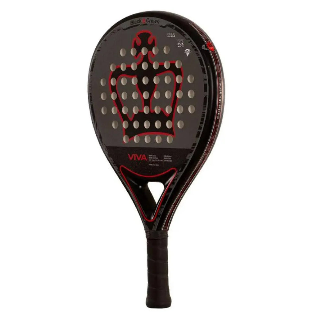 Raquette padel Black Crown Viva 2026 — vue de profil 2