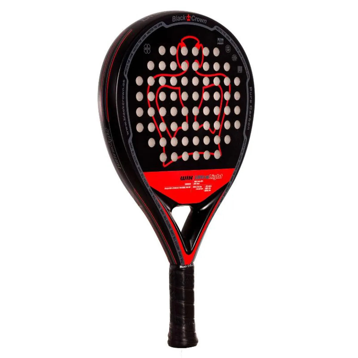 Raquette padel Black Crown Win Ultralight 2025 — vue de profil