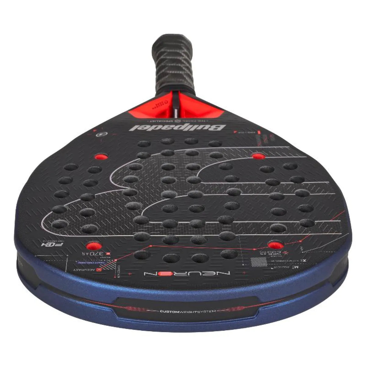 Raquette padel Bullpadel Chingotto Neuron 02 2027 — vue en perspective
