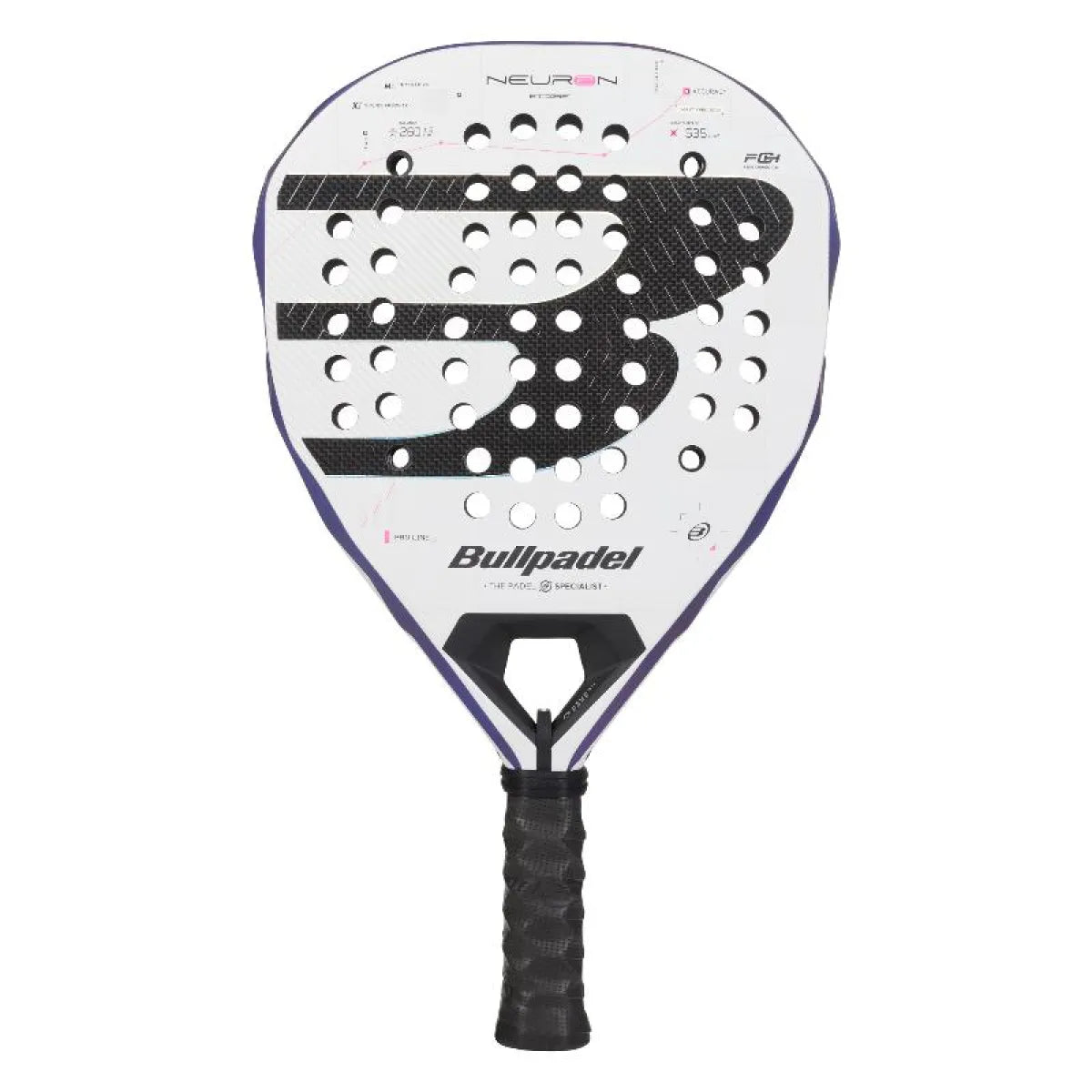 Raquette padel Bullpadel Chingotto Neuron 02 Edge 2027 — vue de profil 2