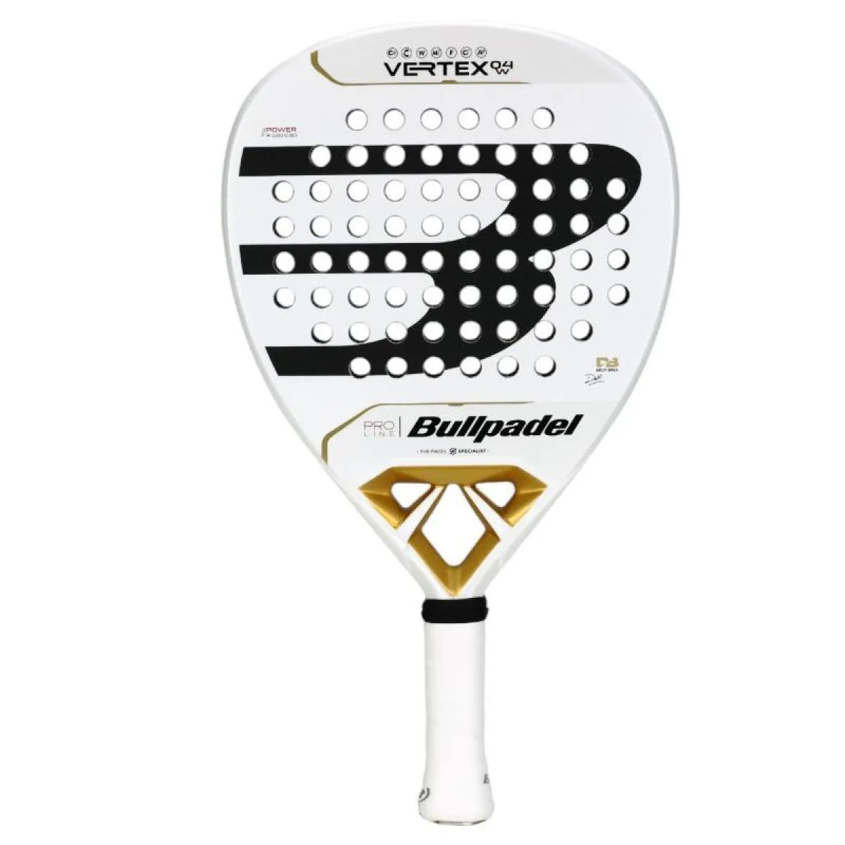 Raquette padel Bullpadel Delfi Brea Vertex 04 Pro Line W 2025 — vue de face