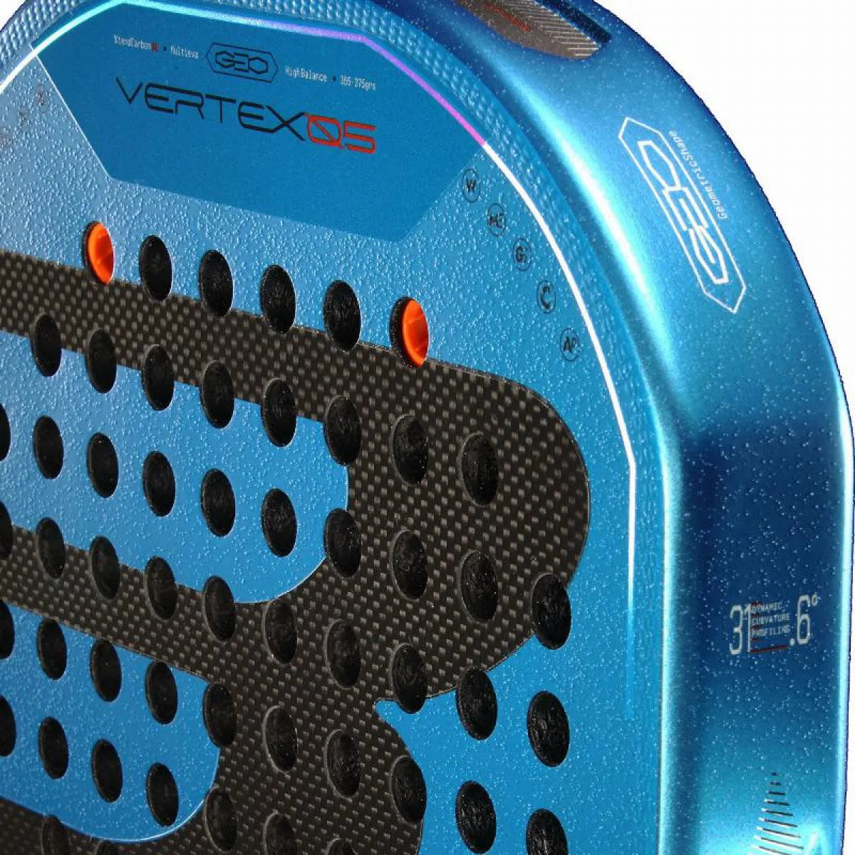 Raquette padel Bullpadel Pablo Cardona Vertex 05 Geo 2026 — vue de profil 2