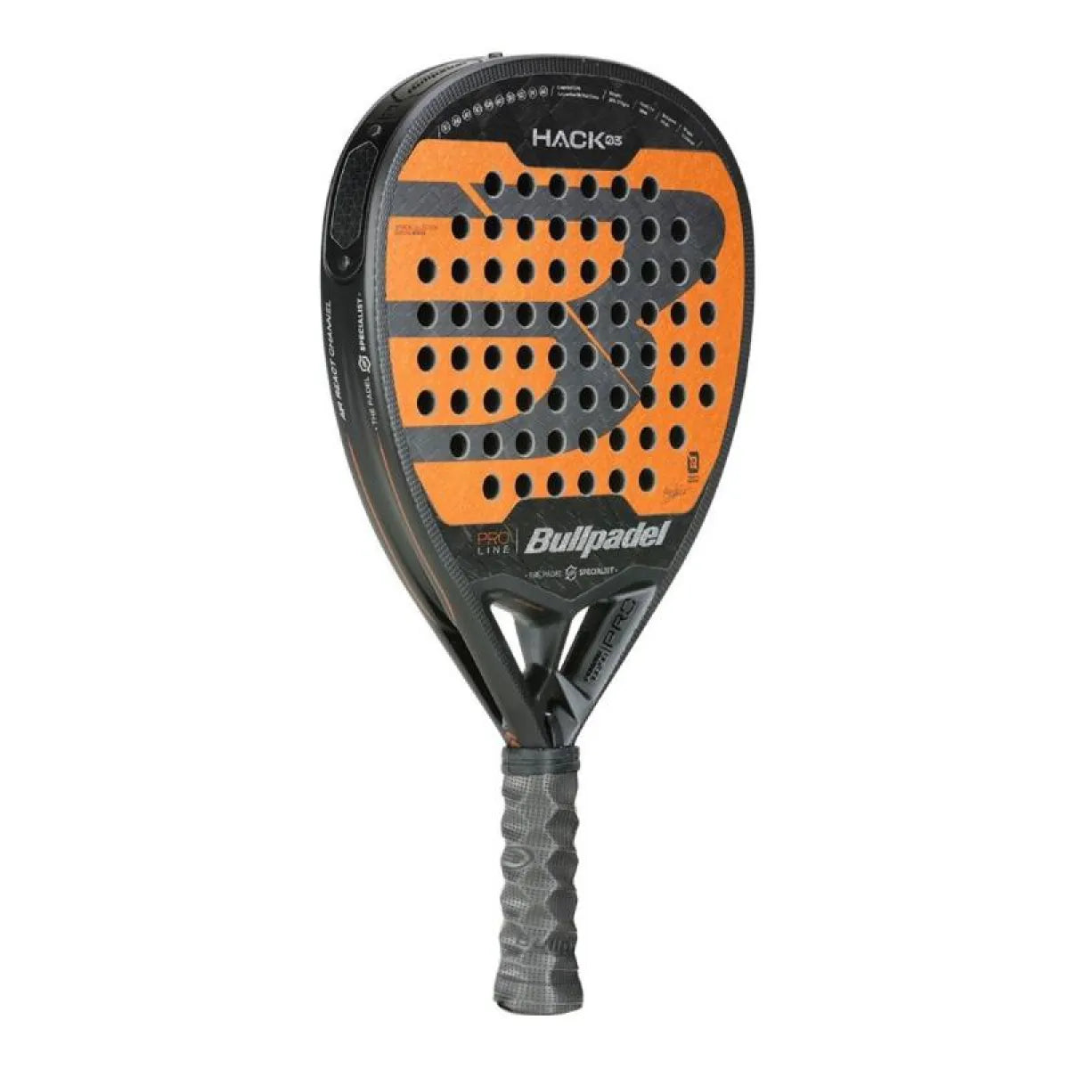 Raquette padel Bullpadel Paquito Navarro Hack 03 2024 — vue de profil 2