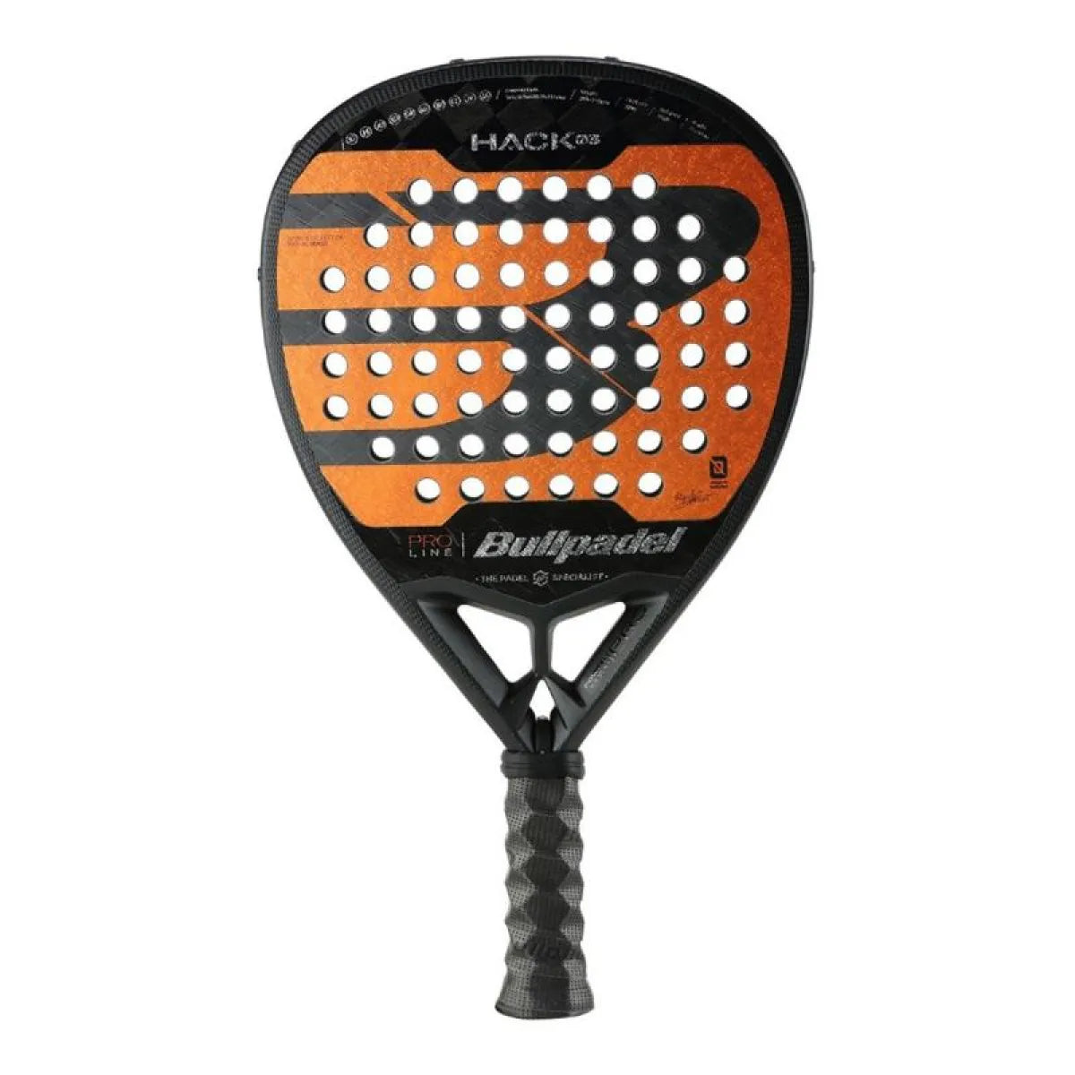 Raquette padel Bullpadel Paquito Navarro Hack 03 2024 — vue de face