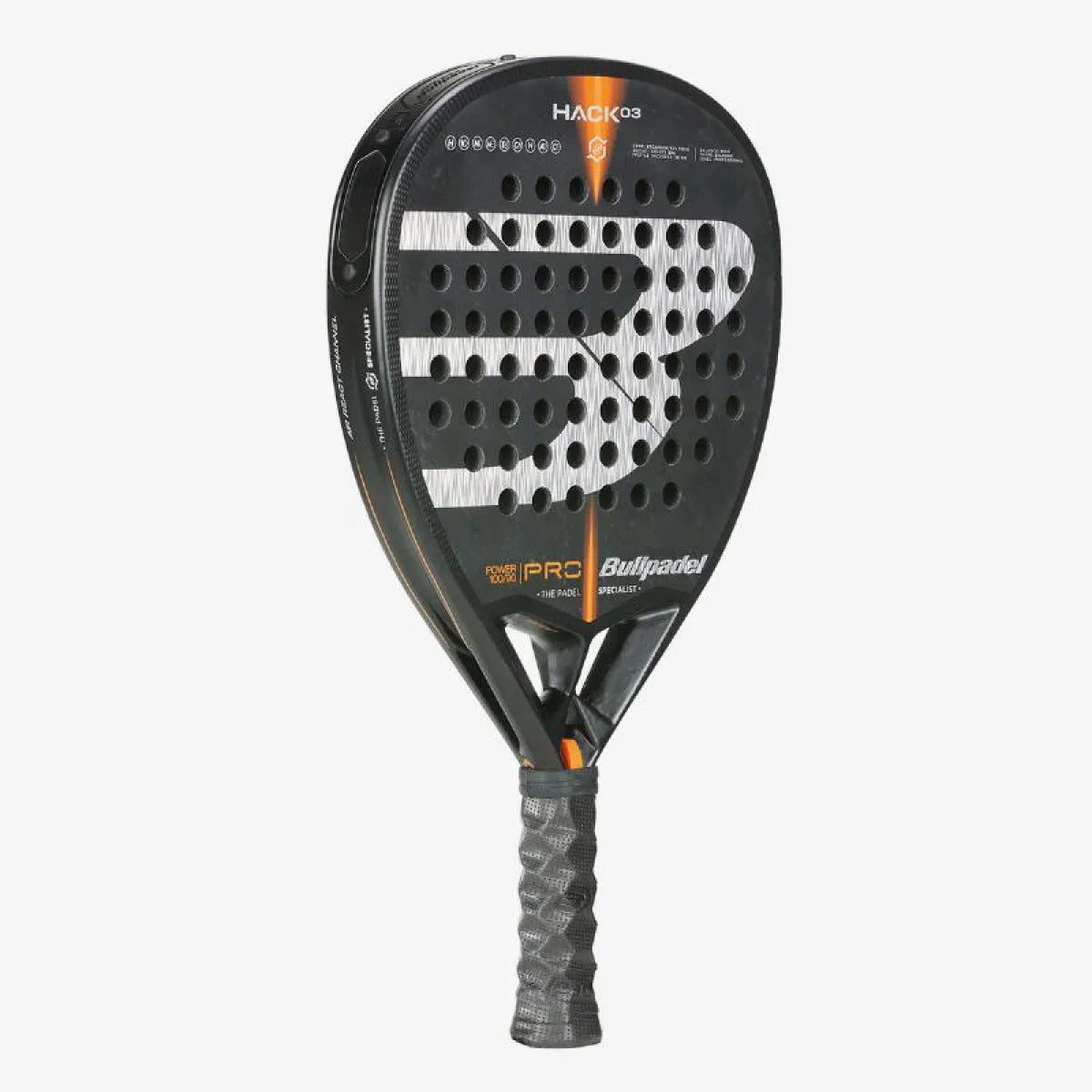 Raquette padel Bullpadel Paquito Navarro Hack 03 Pro 2022 — vue de profil