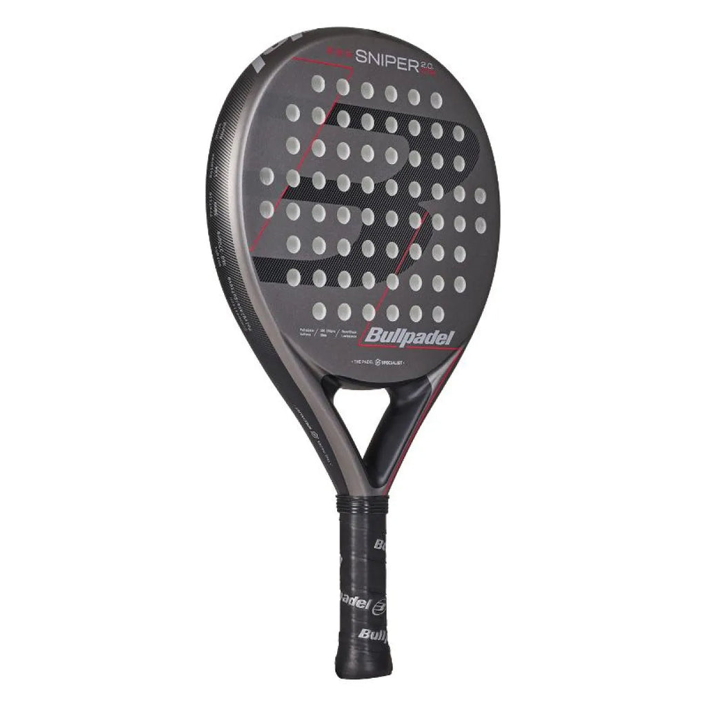 Raquette padel Bullpadel Sniper 2.0 Control gris Oscuro 2026 — vue de profil