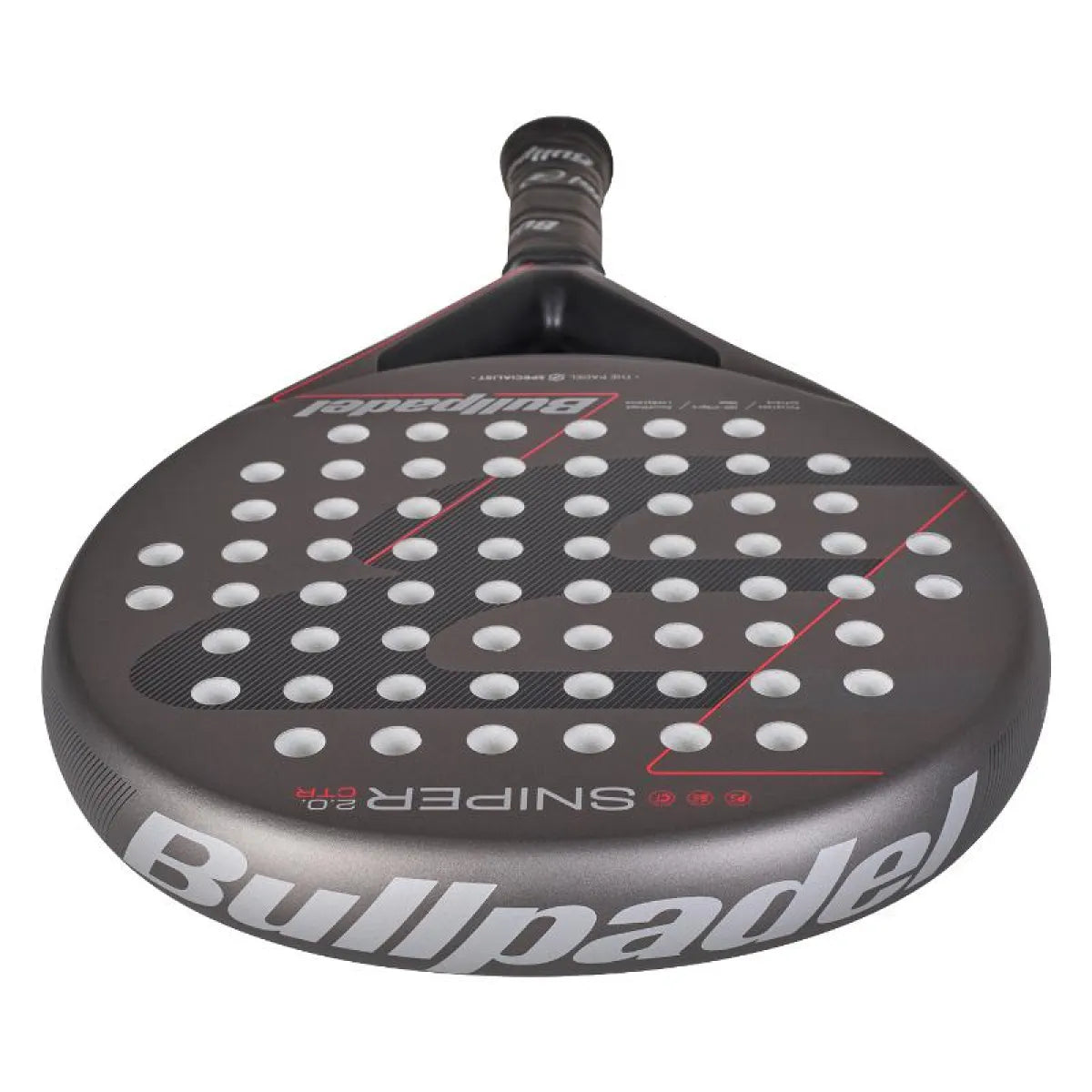 Raquette padel Bullpadel Sniper 2.0 Control gris Oscuro 2026 — vue détail 1