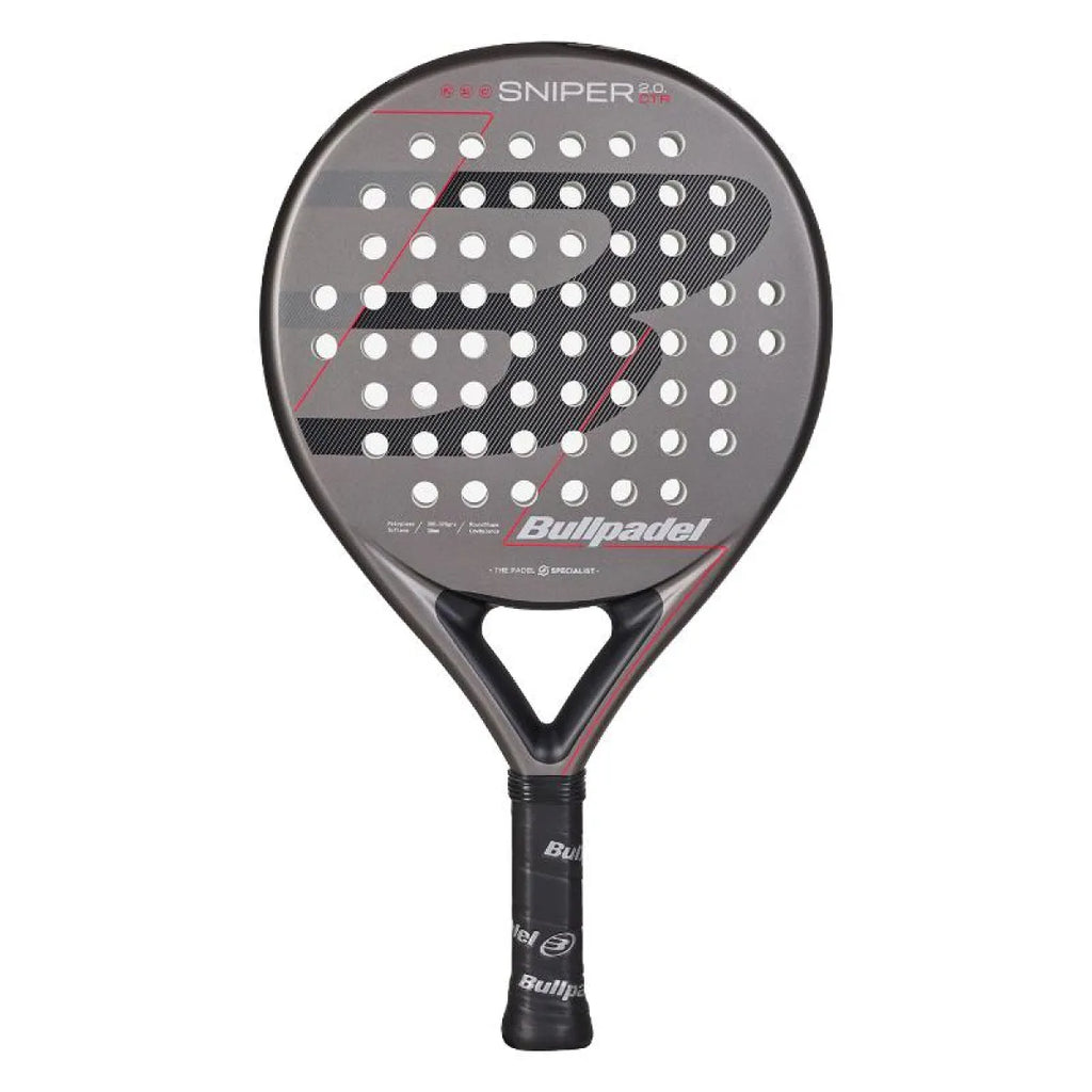 Raquette padel Bullpadel Sniper 2.0 Control gris Oscuro 2026 — vue de face
