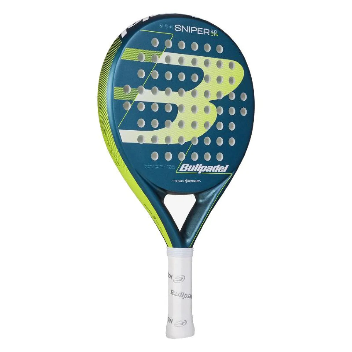 Raquette padel Bullpadel Sniper 2.0 Control Petroleo 2026 — vue de profil