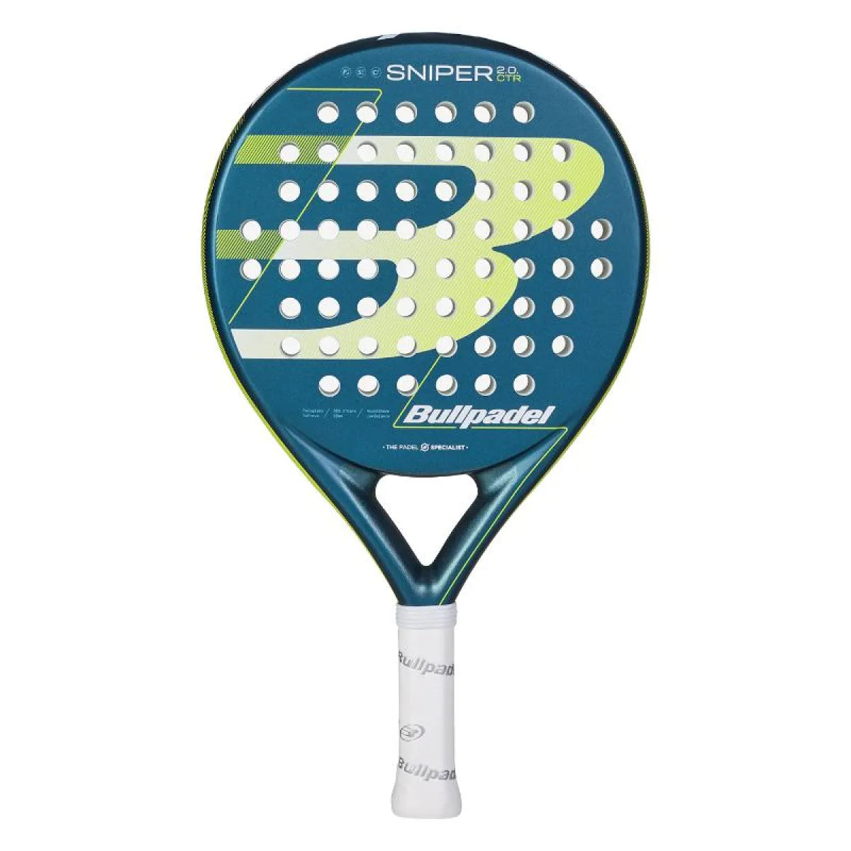 Raquette padel Bullpadel Sniper 2.0 Control Petroleo 2026 — vue de face