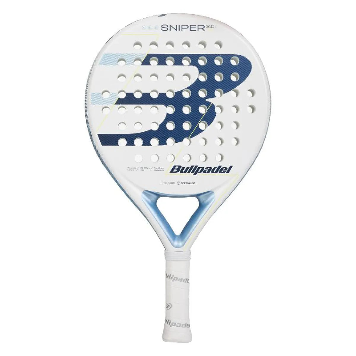 Raquette padel Bullpadel Sniper 2.0 Woman blanc 2026 — vue de face
