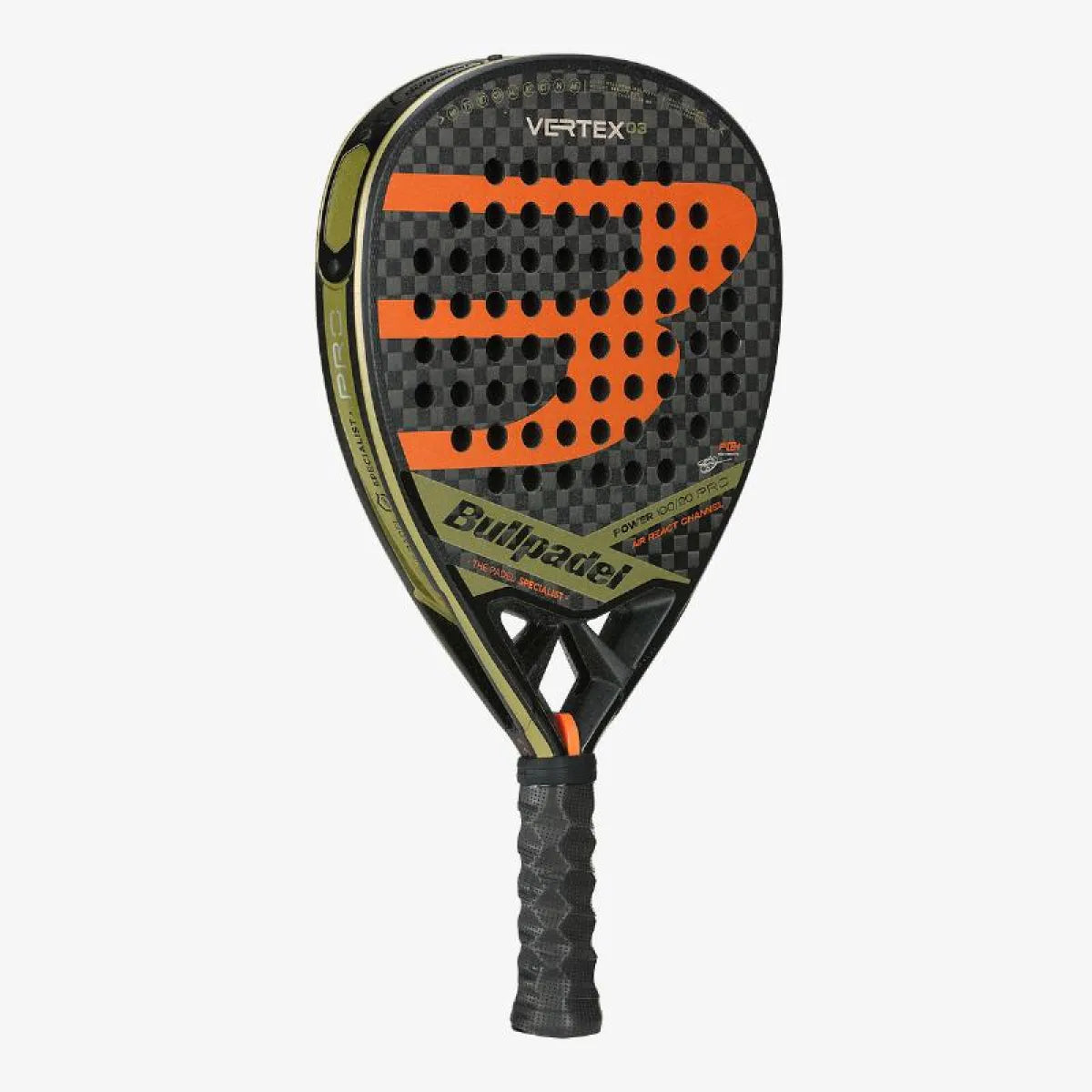 Raquette padel Bullpadel Tello Chingotto Vertex 03 2023 — vue de profil