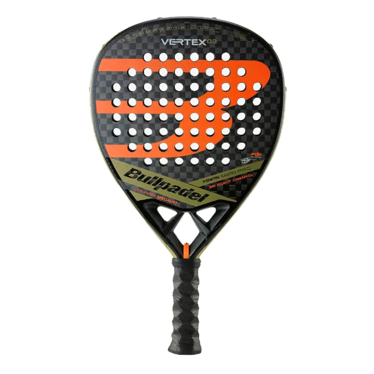 Raquette padel Bullpadel Tello Chingotto Vertex 03 2023 — vue de face