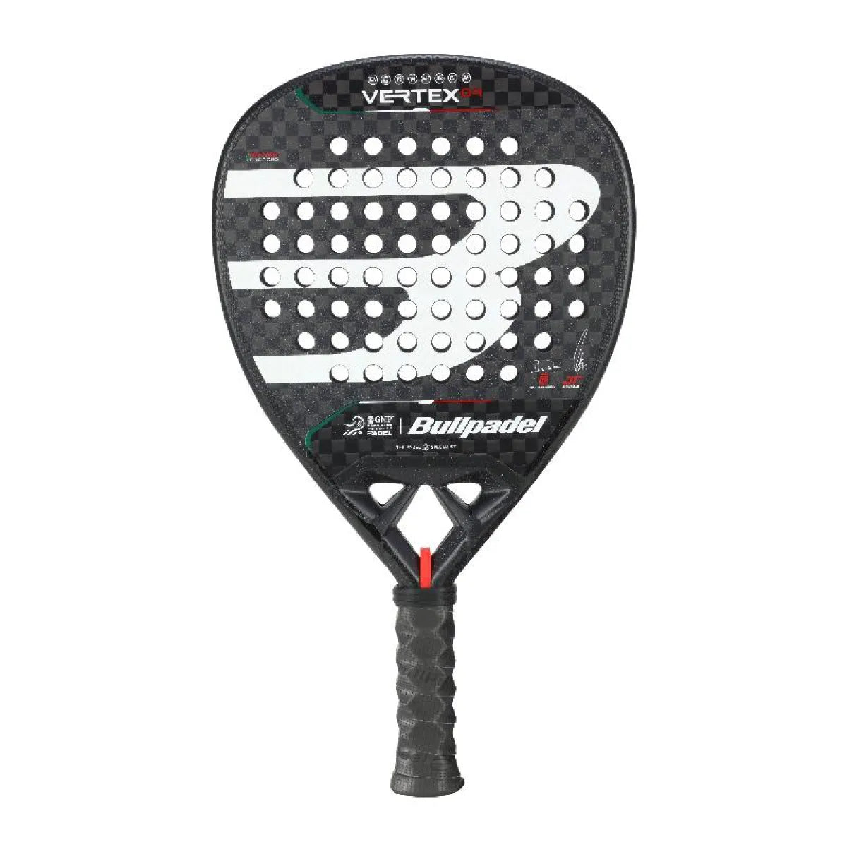 Raquette padel Bullpadel Tello Di Nenno MX Vertex 04 2024 — vue de profil