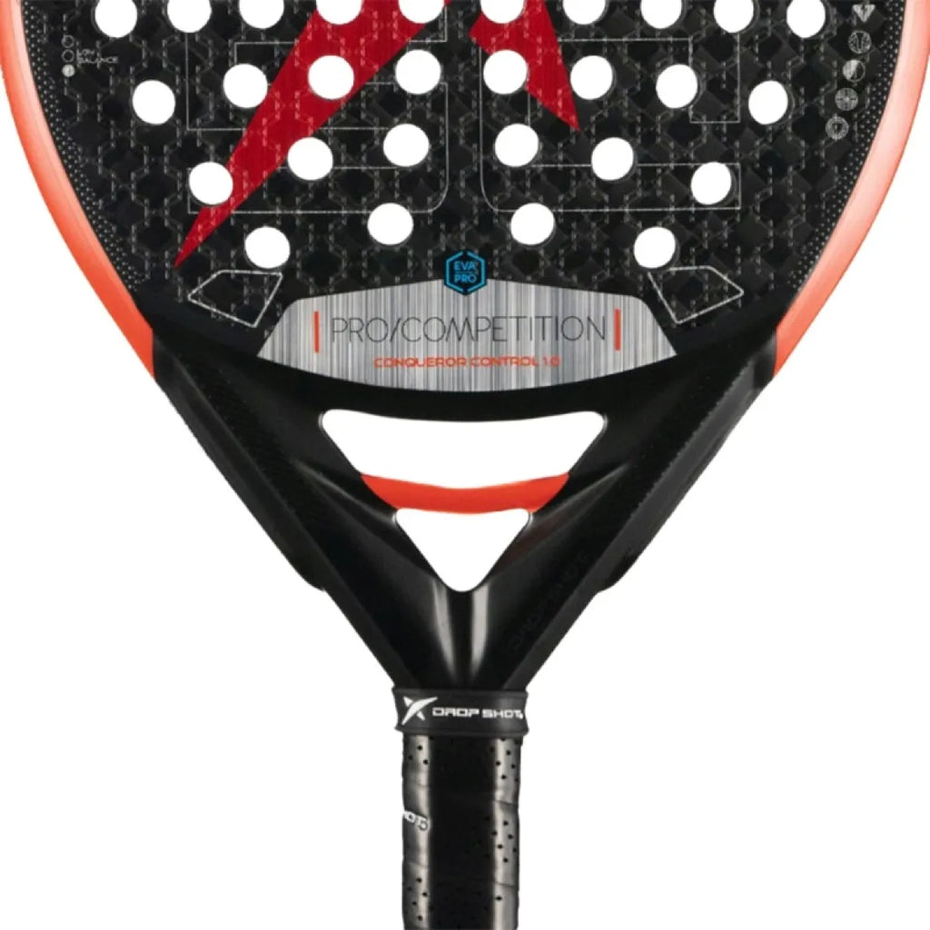 Raquette padel Drop Shot Conqueror Control 1.0 2025 — vue en perspective