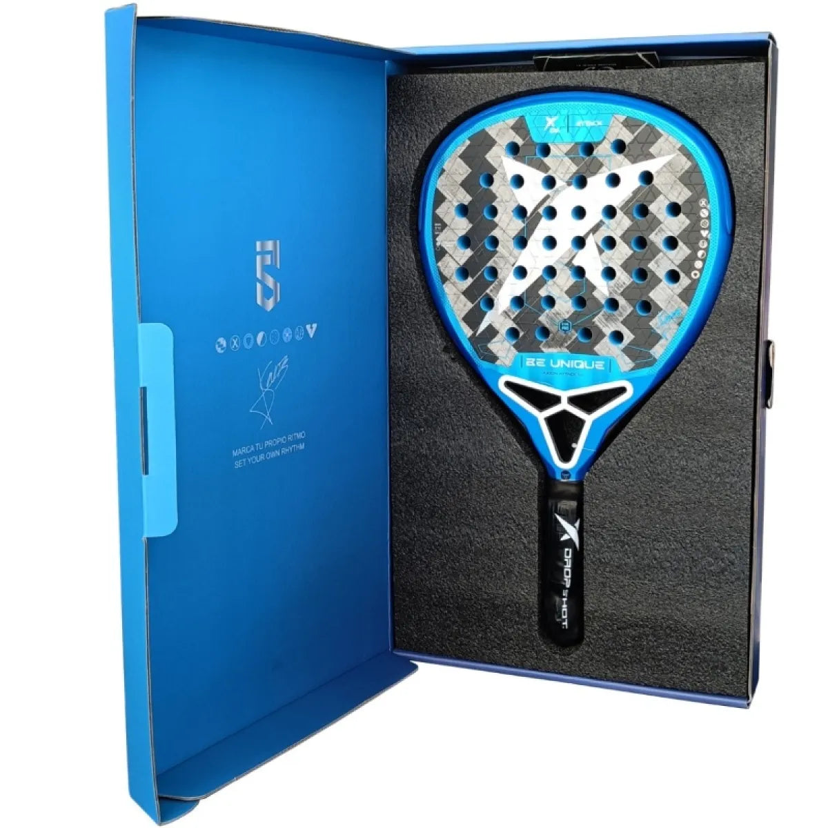 Raquette padel Drop Shot Jon Sanz Axion Attack 1.0 2025 — vue de face