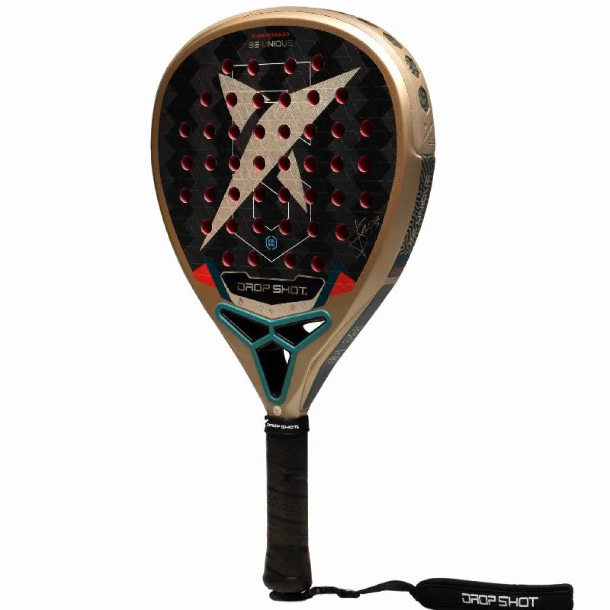 Raquette padel Drop Shot Jon Sanz Axion Attack 2.0 2026 — vue de profil