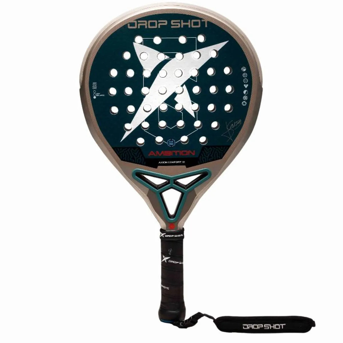 Raquette padel Drop Shot Jon Sanz Axion Comfort 1.0 2026 — vue de face